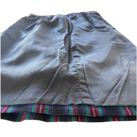 VTG Pendleton Plaid Wool Midi Skirt Womens 12P Lined Pleaded Pockets Made in USA - Picture 6 of 12